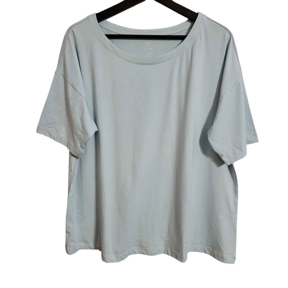 J. Jill Tees Short Sleeve Elbow Length Lot of 2 Blue and Gray Size XL Petite - Picture 5 of 7